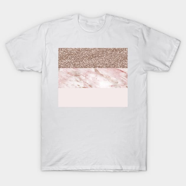 Portofino marble rose gold luxe T-Shirt by marbleco